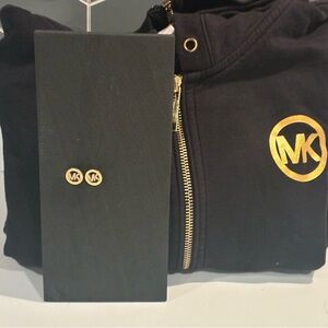Michael Kors Black Jacket with matching earrings size small